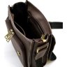 Мужская сумка через плечо из натуральной кожи коричневого цвета TARWA (21700) - 9