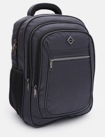 Текстильный мужской рюкзак серого цвета Aoking 89145