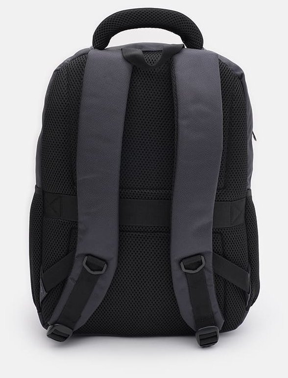 Текстильный мужской рюкзак серого цвета Aoking 89145 modnotak фото №3