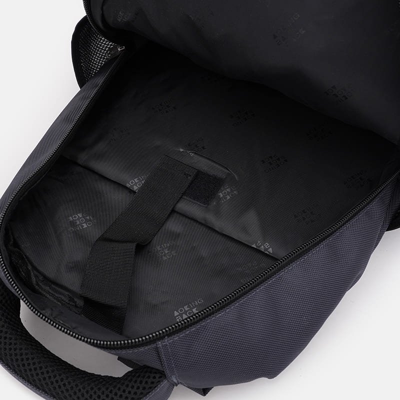 Текстильный мужской рюкзак серого цвета Aoking 89145 modnotak фото №5