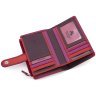 Средний женский кошелек из натуральной кожи фиолетового-розового цвета с монетницей Visconti 69245 - 9