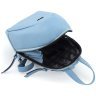 Женский голубой рюкзак небольшого размера из натуральной кожи KARYA 69745 - 6