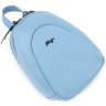Жіночий блакитний рюкзак невеликого розміру з натуральної шкіри KARYA 69745 - 4