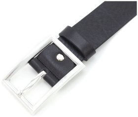 Универсальный ремень из качественной натуральной кожи с хромированной пряжкой Gherardini 40770