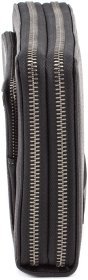 Шкіряний чоловічий клатч на дві блискавки H.T Leather (10465)
