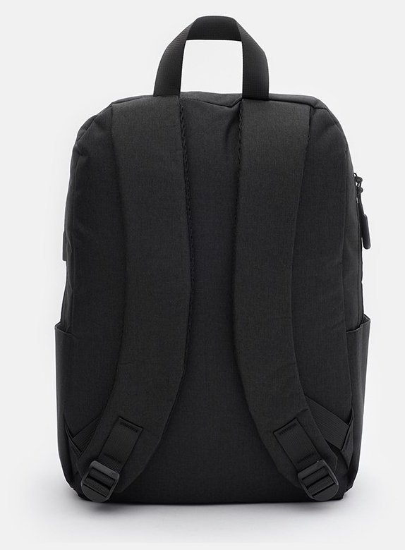 Просторный мужской рюкзак из черного текстиля Monsen 71546