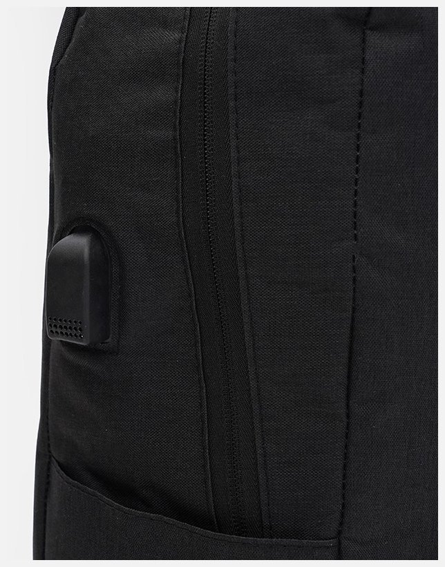 Просторий чоловічий рюкзак із чорного текстилю Monsen 71546