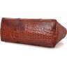 Ефектна дорожня сумка з натуральної шкіри під крокодила VINTAGE STYLE (14397) - 6