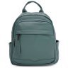 Жіночий рюкзак з екошкіри зеленого кольору на блискавці Monsen 71846 - 1