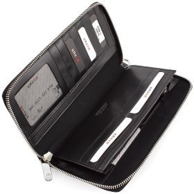 Кожаный клатч мужской из гладкой натуральной кожи Karya (18800)