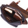 Чоловіча чорна текстильна сумка-месенджер Vintage (2421240) - 5