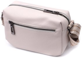 Женская сумка с одним отделением из натуральной белой кожи Vintage 2422602