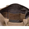 Коричнева дорожня сумка з вінтажної шкіри великого розміру TARWA (19938) - 5