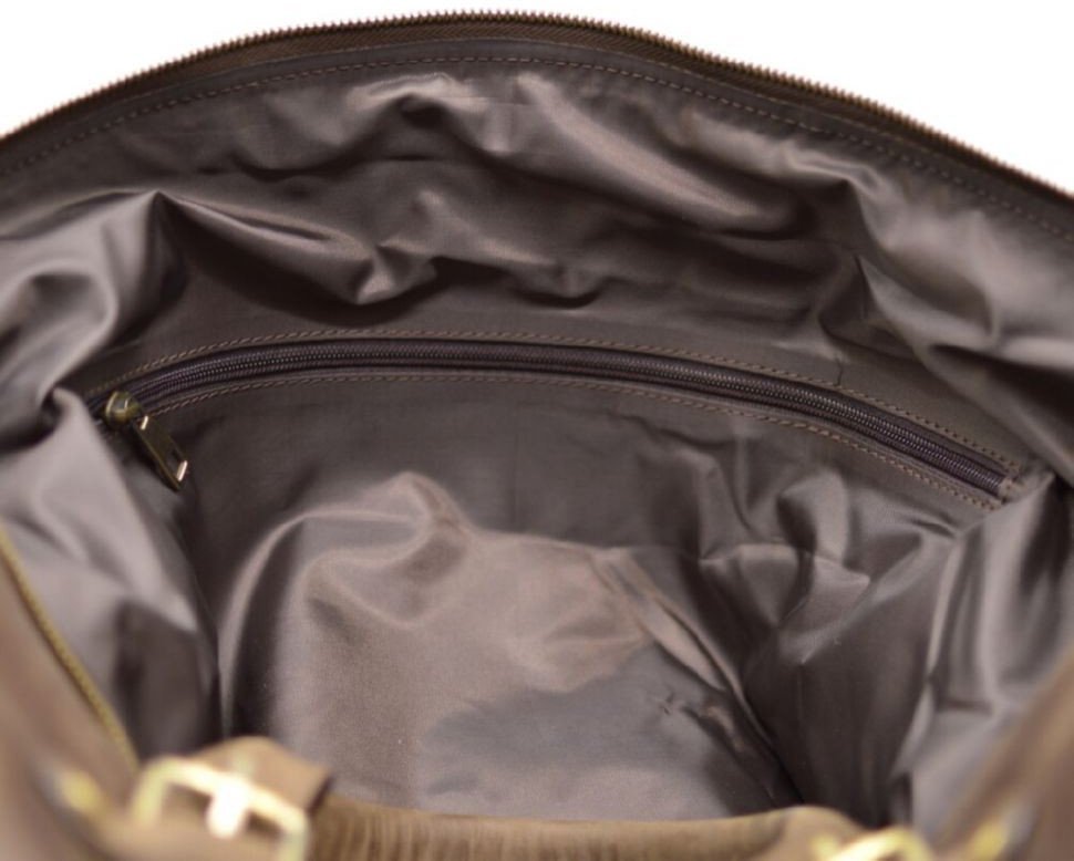 Коричневая дорожная сумка из винтажной кожи большого размера TARWA (19938)