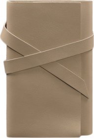 Женский кожаный блокнот (Софт-бук) формата А5 в светло-бежевом цвете BlankNote (42846)