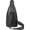 Черный мужской слинг - рюкзак среднего размера VINTAGE STYLE (14973) - 4