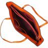 Стильная женская сумка-шоппер из натуральной кожи рыжего цвета Vintage (2422096) - 4