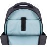 Серый текстильный  мужской рюкзак для ноутбука с ортопедической спинкой Bagland (53446) - 12