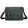 Чорна містка чоловіча сумка-месенджер з вінтажній шкіри Tiding Bag (15811) фото №2 Чорна містка чоловіча сумка-месенджер з вінтажній шкіри Tiding Bag (15811) modnotak фото - 2