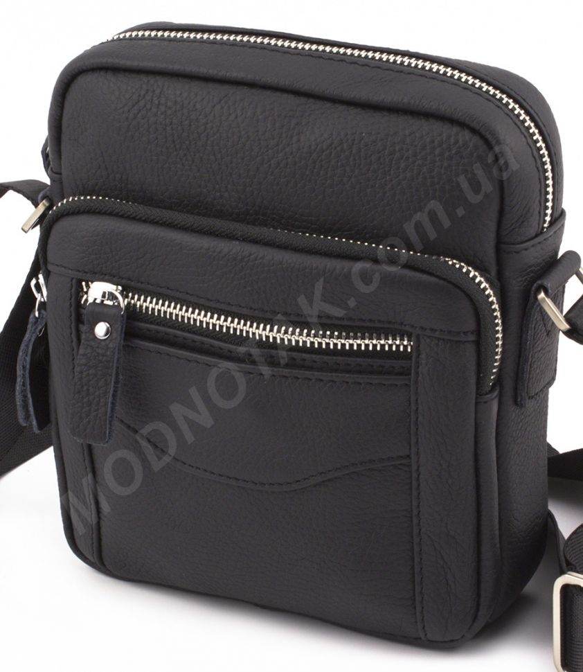 Маленькая кожаная мужская сумочка через плечо Leather Collection (10250)