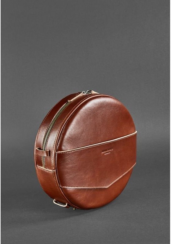 Светло-коричневая сумка-рюкзак из качественной кожи украинского производства BlankNote Maxi (12727)