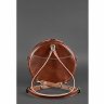 Светло-коричневая сумка-рюкзак из качественной кожи украинского производства BlankNote Maxi (12727) - 7