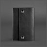 Кожаный блокнот (Софт-бук) черного цвета с ручкой в комплекте BlankNote (13946) - 3