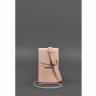 Вертикальна шкіряна сумка рожевого кольору з гладкої шкіри BlankNote Mini (12811) - 5