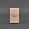 Вертикальна шкіряна сумка рожевого кольору з гладкої шкіри BlankNote Mini (12811) - 4