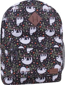 Молодежный текстильный рюкзак для девочек с принтом Bagland (54046)