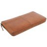 Женский кошелек из гладкой кожи на молнии с RFID-защитой Ashwood T90 94246 коричневого цвета фото №3 Женский кошелек из гладкой кожи на молнии с RFID-защитой Ashwood T90 94246 коричневого цвета modnotak фото - 3