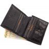 Невеликий гаманець чорного кольору з натуральної шкіри з тисненням Tony Bellucci (10773) - 5