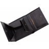 Небольшой кошелек черного цвета из натуральной кожи с тиснением Tony Bellucci (10773) - 6