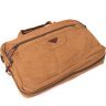 Коричневая текстильная сумка для ноутбука на молнии Vintage (20183) - 4