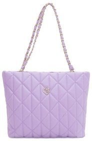 Стильная вместительная женская сумка из кожзама Monsen 94646 фиолетового цвета