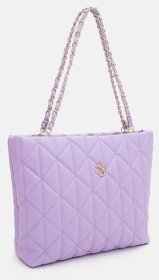 Стильная вместительная женская сумка из кожзама Monsen 94646 фиолетового цвета