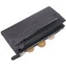 Чорний гаманець із натуральної шкіри на кнопці KARYA (2421132) - 3