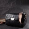 Компактна жіноча сумка через плече з натуральної зернистої шкіри Vintage 94846 чорного кольору фото №9 Компактна жіноча сумка через плече з натуральної зернистої шкіри Vintage 94846 чорного кольору modnotak фото - 9