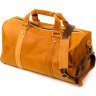 Світло-коричнева дорожня сумка із вінтажної шкіри з ручками Vintage 2422140 - 1