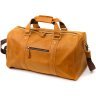 Светло-коричневая дорожная сумка из винтажной кожи с ручками Vintage 2422140 - 2