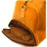 Світло-коричнева дорожня сумка із вінтажної шкіри з ручками Vintage 2422140 - 4