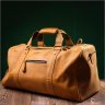 Світло-коричнева дорожня сумка із вінтажної шкіри з ручками Vintage 2422140 - 9