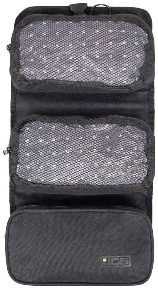 Мужской несессер из прочного полиэстера на молнии JCB WB1 черного цвета 95446 modnotak фото №2