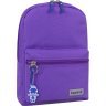 Фіолетовий рюкзак із текстилю на блискавці Bagland (55546) - 1