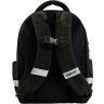 Чорний шкільний рюкзак з текстилю з помаранчевими вставками Bagland Butterfly 55646 - 3