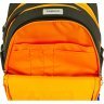 Чорний шкільний рюкзак з текстилю з помаранчевими вставками Bagland Butterfly 55646 - 4