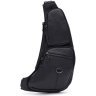 Мужской кожаный черный рюкзак-слинг через плечо Keizer (56046) - 1