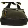 Невелика шкіряна сумка Флотар через плече чорного кольору VATTO (11887) - 4