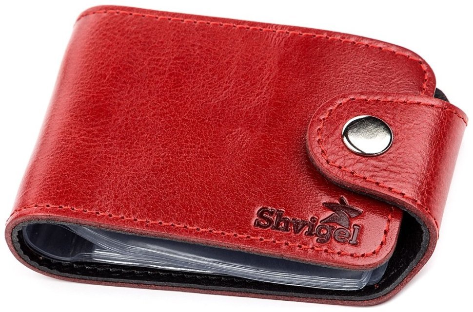 Червона горизонтальна візитниця маленького розміру з натуральної шкіри Shvigel (2413913) фото №13 Червона горизонтальна візитниця маленького розміру з натуральної шкіри Shvigel (2413913) modnotak фото №13