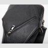 Мужская сумка-слинг через плечо из зернистой кожи черного цвета Vintage (2420249) - 7